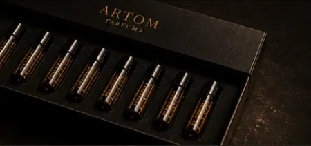 Caixa discovery set ARTOM Parfums com amostras da coleção